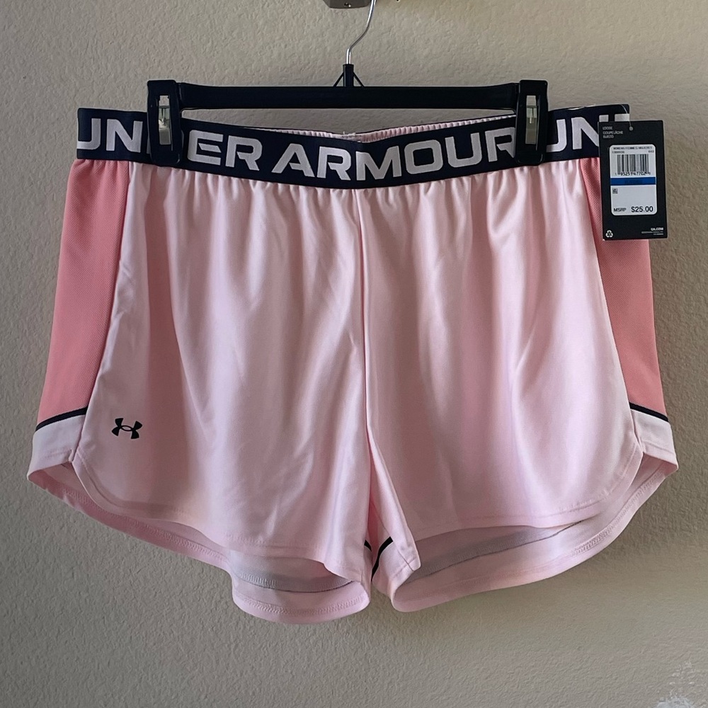 Under Armour Pink Athletic Shorts Lightweight Performance